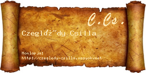 Czeglédy Csilla névjegykártya