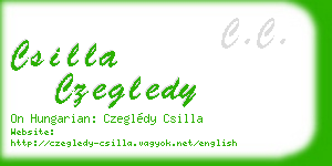 csilla czegledy business card
